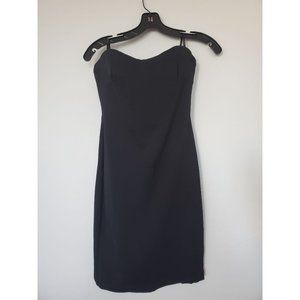 Bebe tube strapless black dress (size Small)